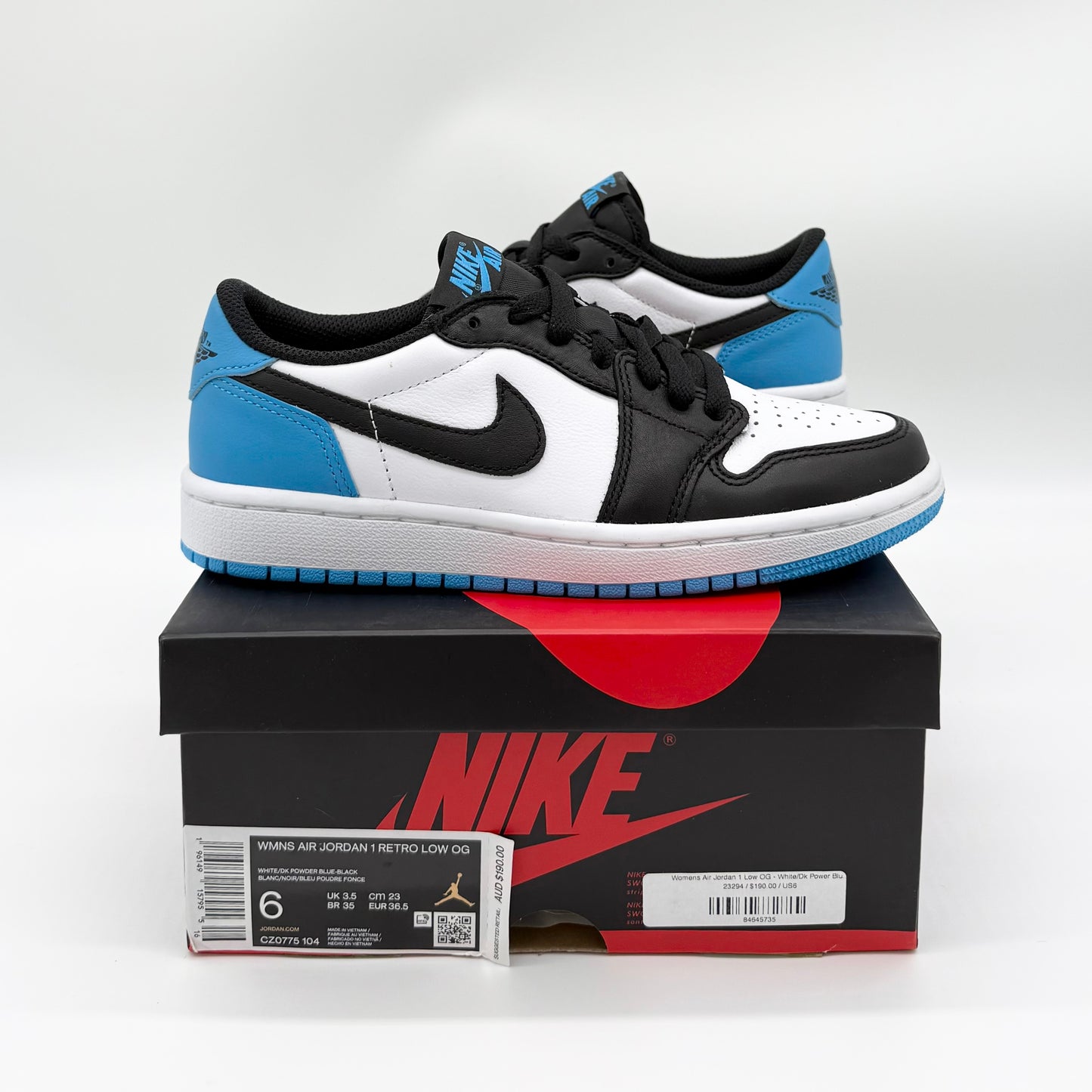 Jordan 1 Retro Low OG “Powder Blue” (W) US6W