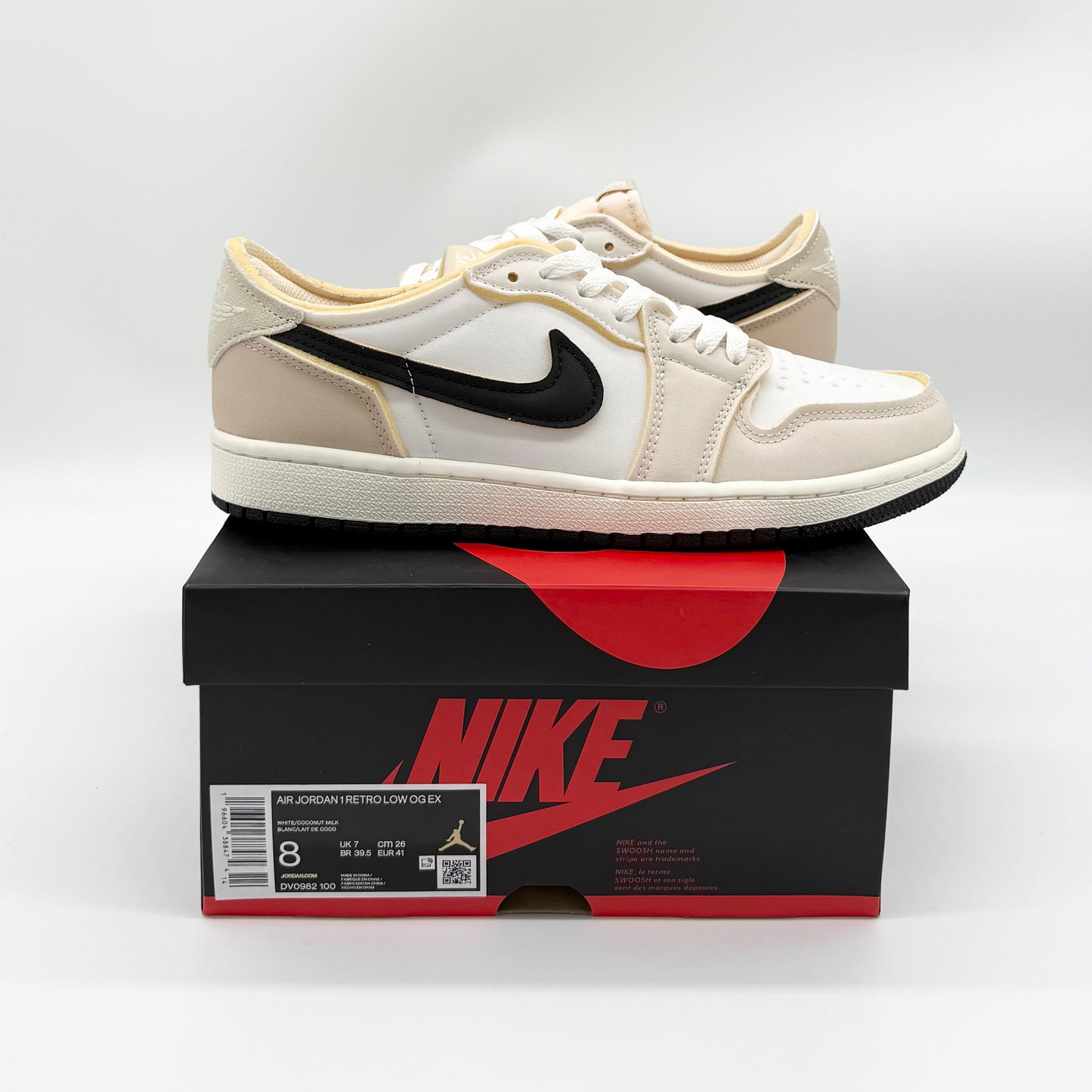 Jordan 1 Retro Low OG EX “Coconut Milk” US8
