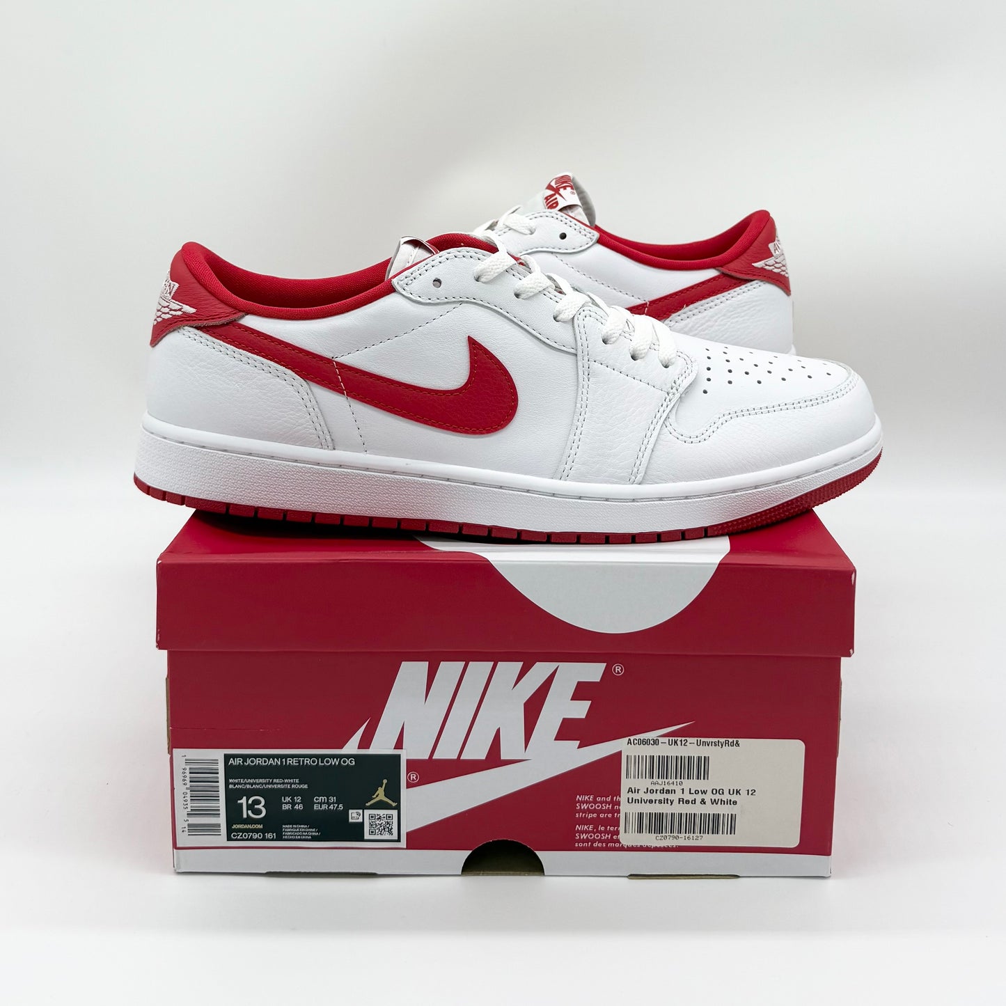 Jordan 1 Retro Low OG “University Red” US13