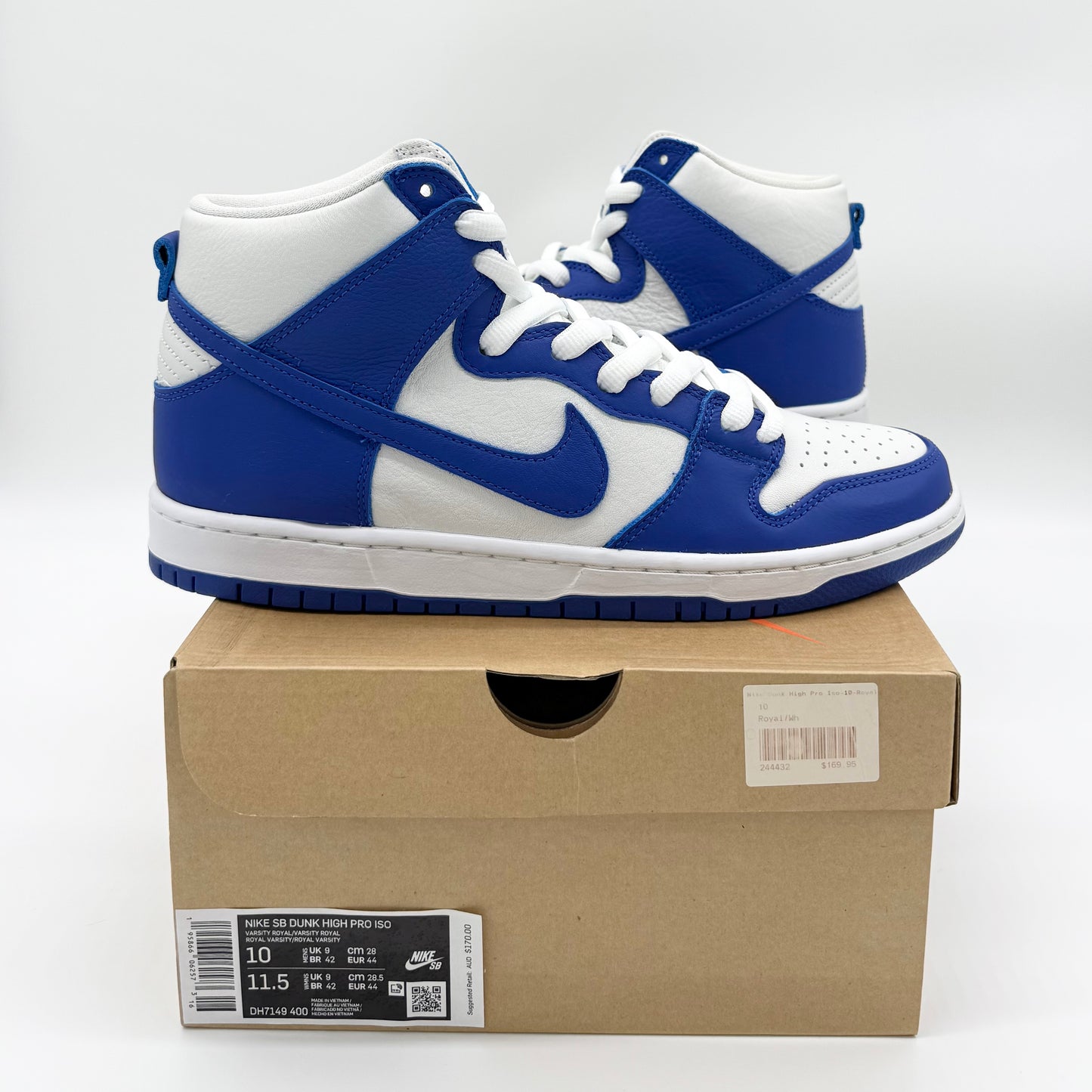 Nike SB Dunk High Pro ISO “Kentucky” US10