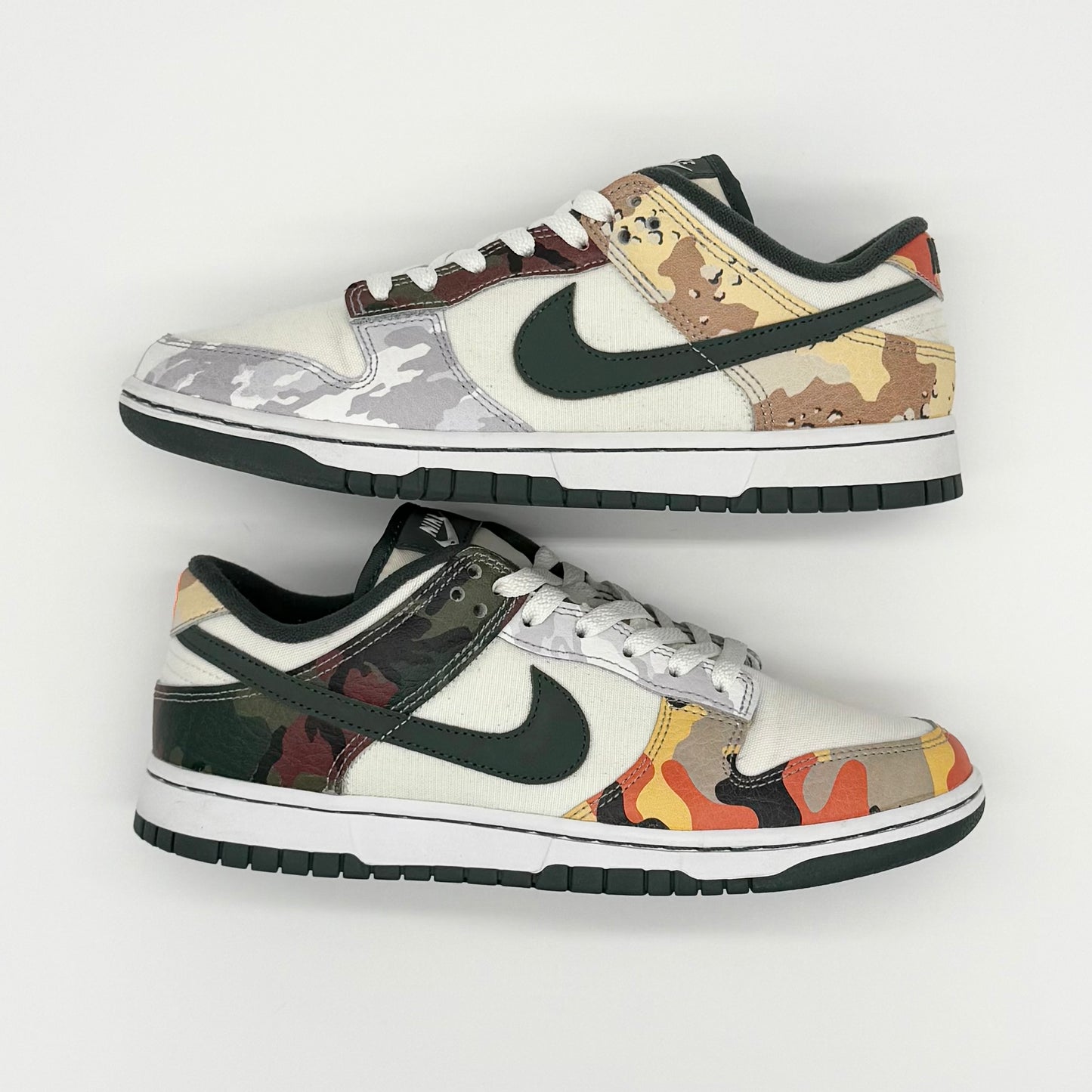 Nike Dunk Low “Sail Multi Camo” US8.5