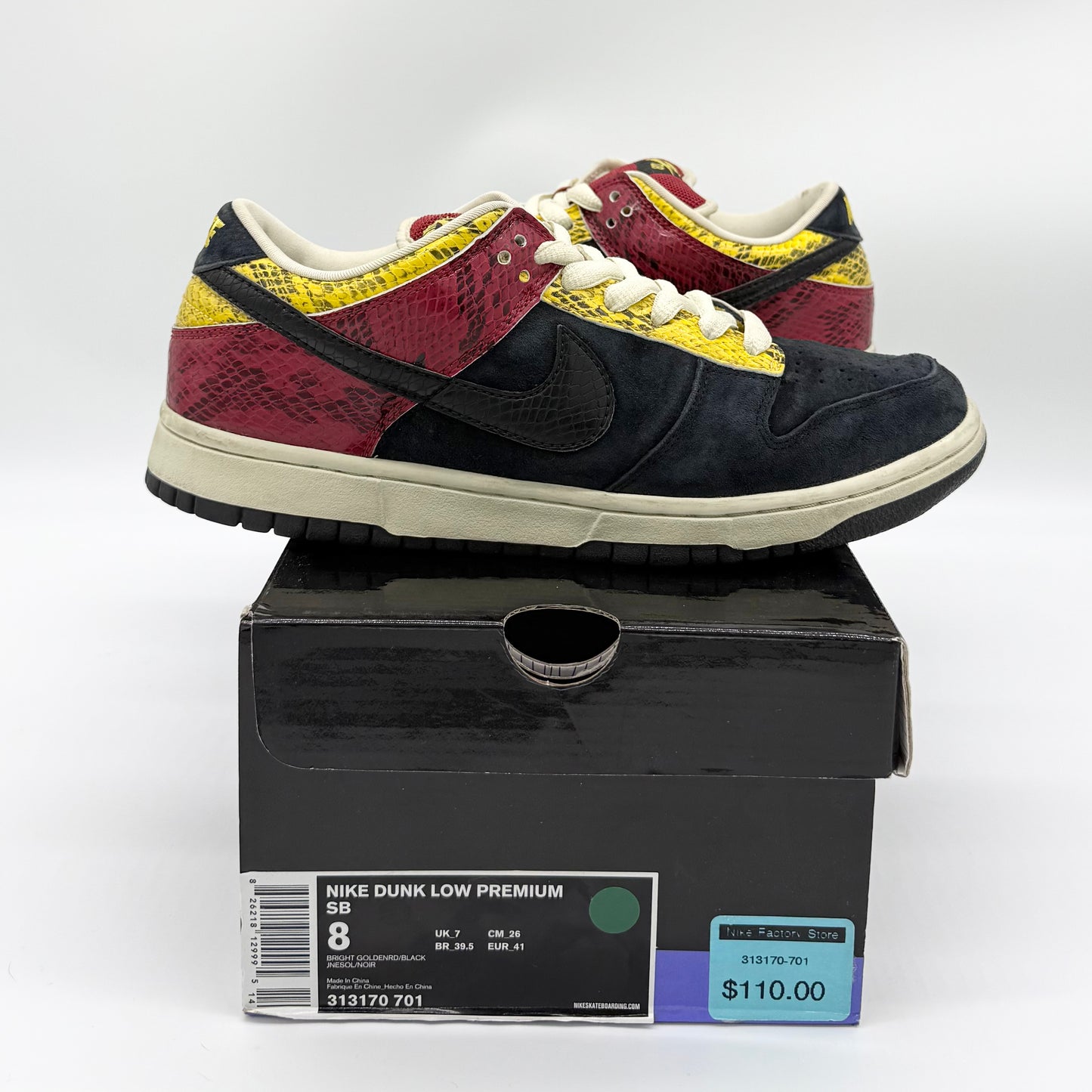 Nike SB Dunk Low “Coral Snake” (2007) US8
