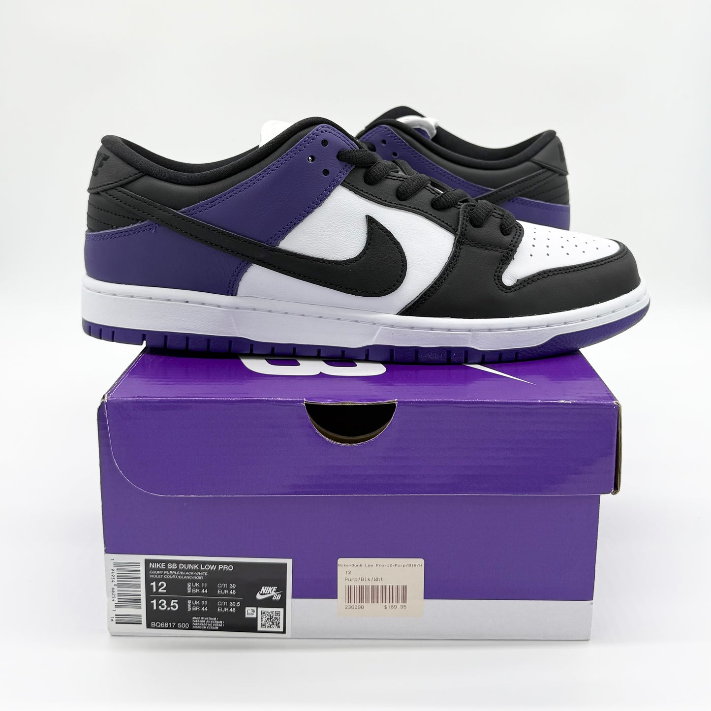 Nike SB Dunk Low “Court Purple” US12