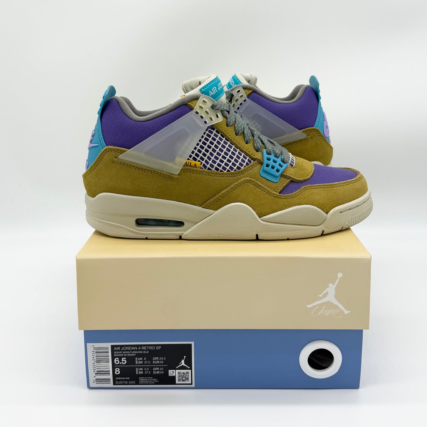 Jordan 4 Retro “Union Desert Moss” US6.5