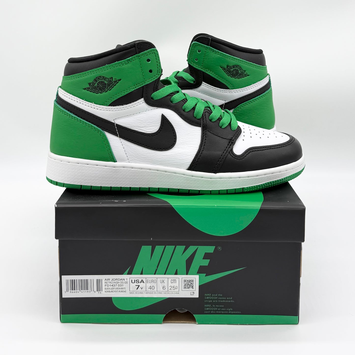 Jordan 1 Retro High OG “Lucky Green” (GS) US7Y