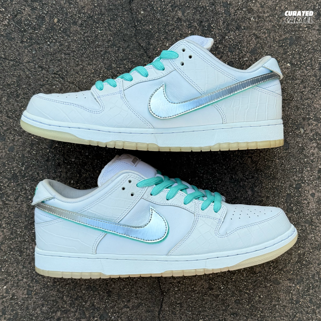 Nike SB Dunk Low “Diamond Supply Co. White Diamond” US12