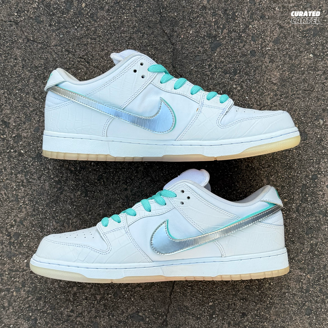 Nike SB Dunk Low “Diamond Supply Co. White Diamond” US12