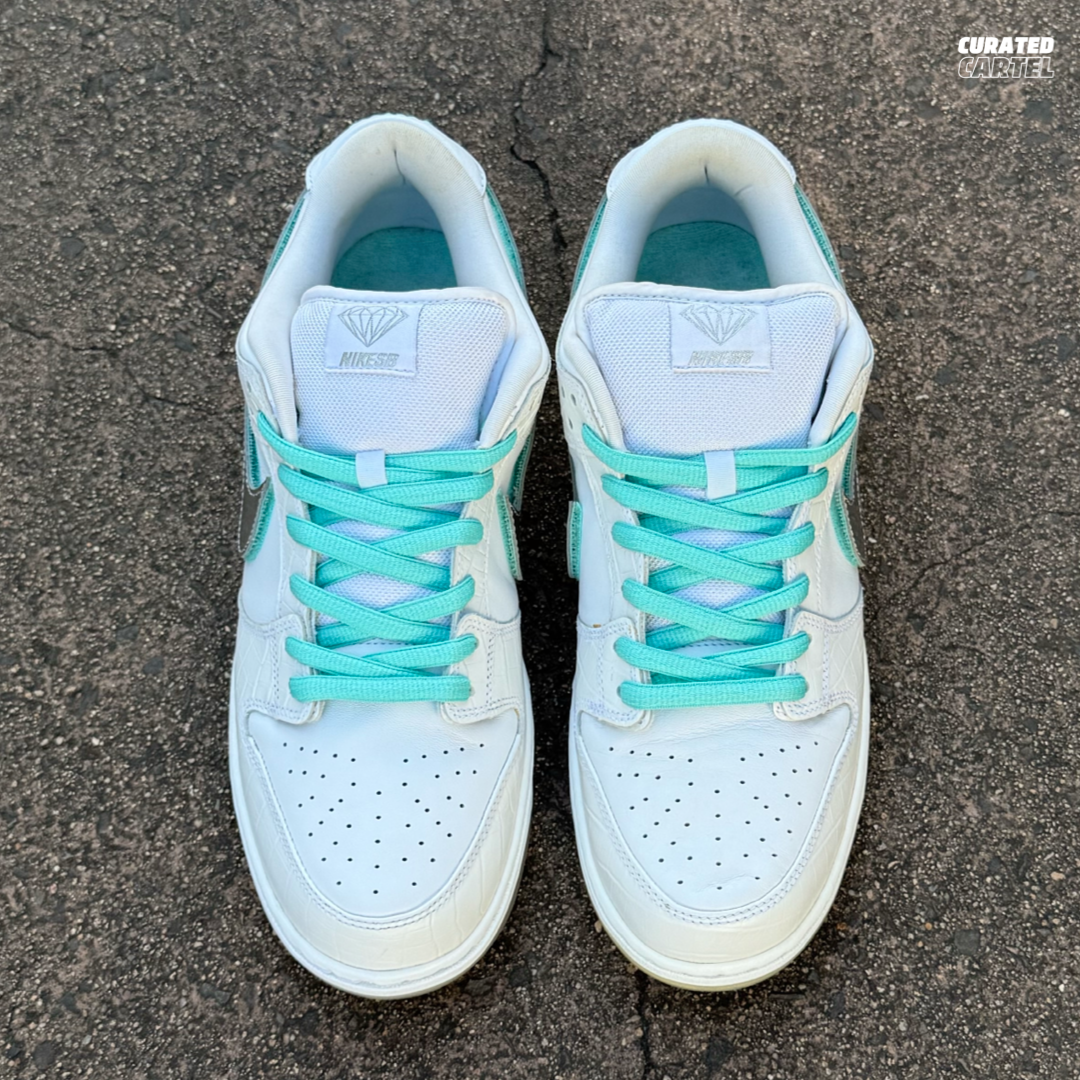 Nike SB Dunk Low “Diamond Supply Co. White Diamond” US12