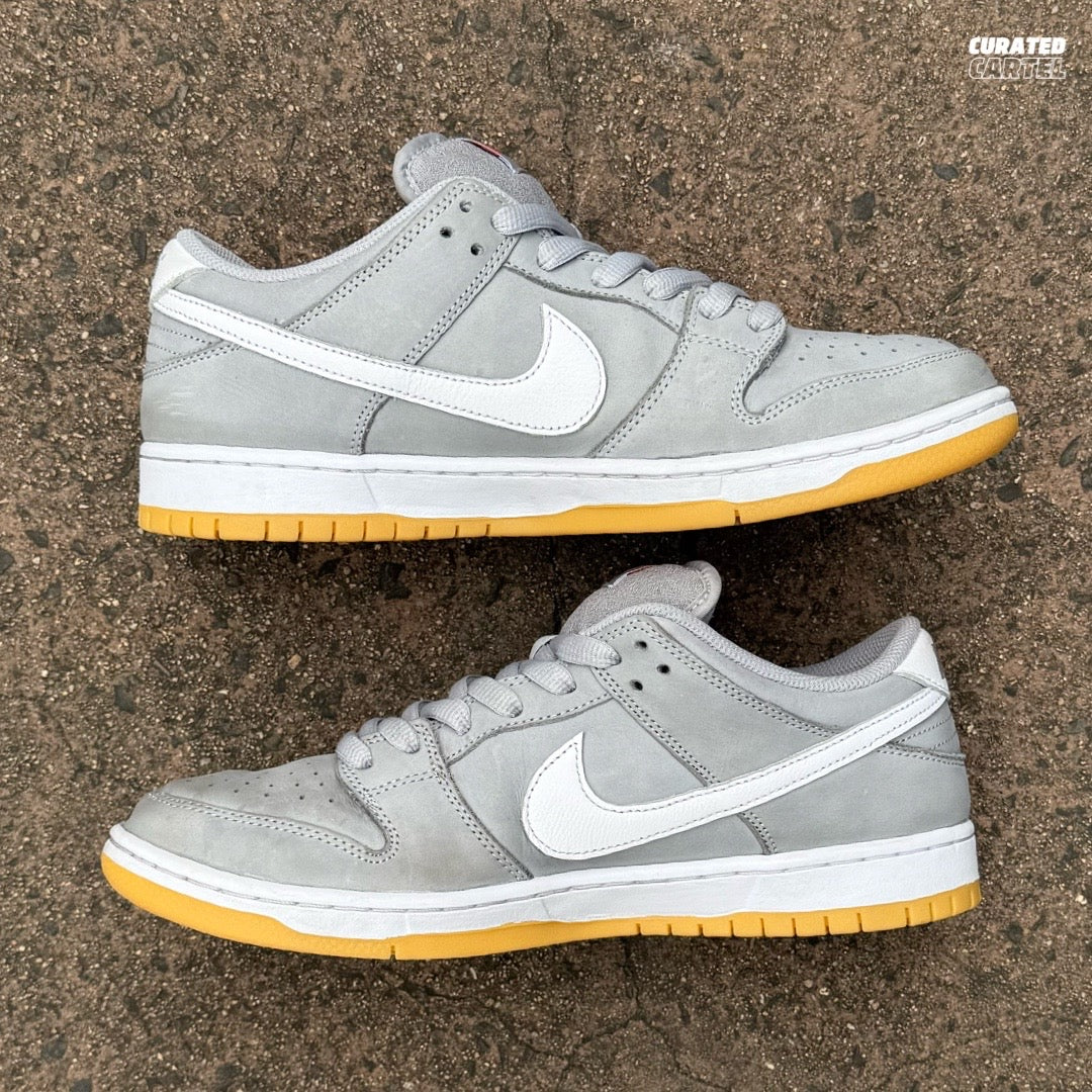Nike SB Dunk Low Pro ISO “Orange Label Wolf Grey Gum” US10