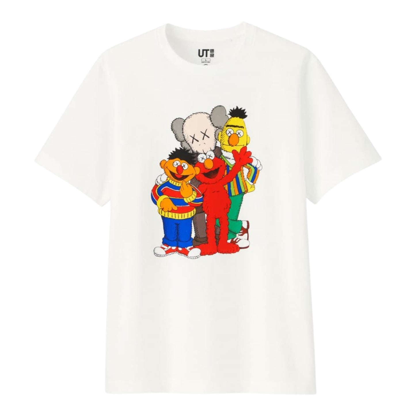 Kaws x Uniqlo x Sesame Street Tee White