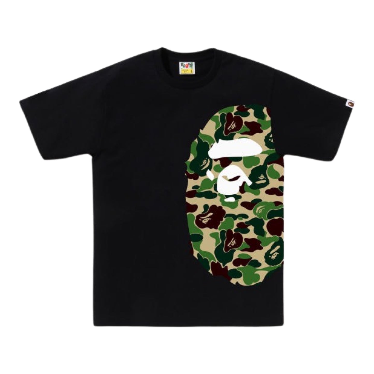 BAPE “ABC Camo Side Big Ape Head” Tee Black