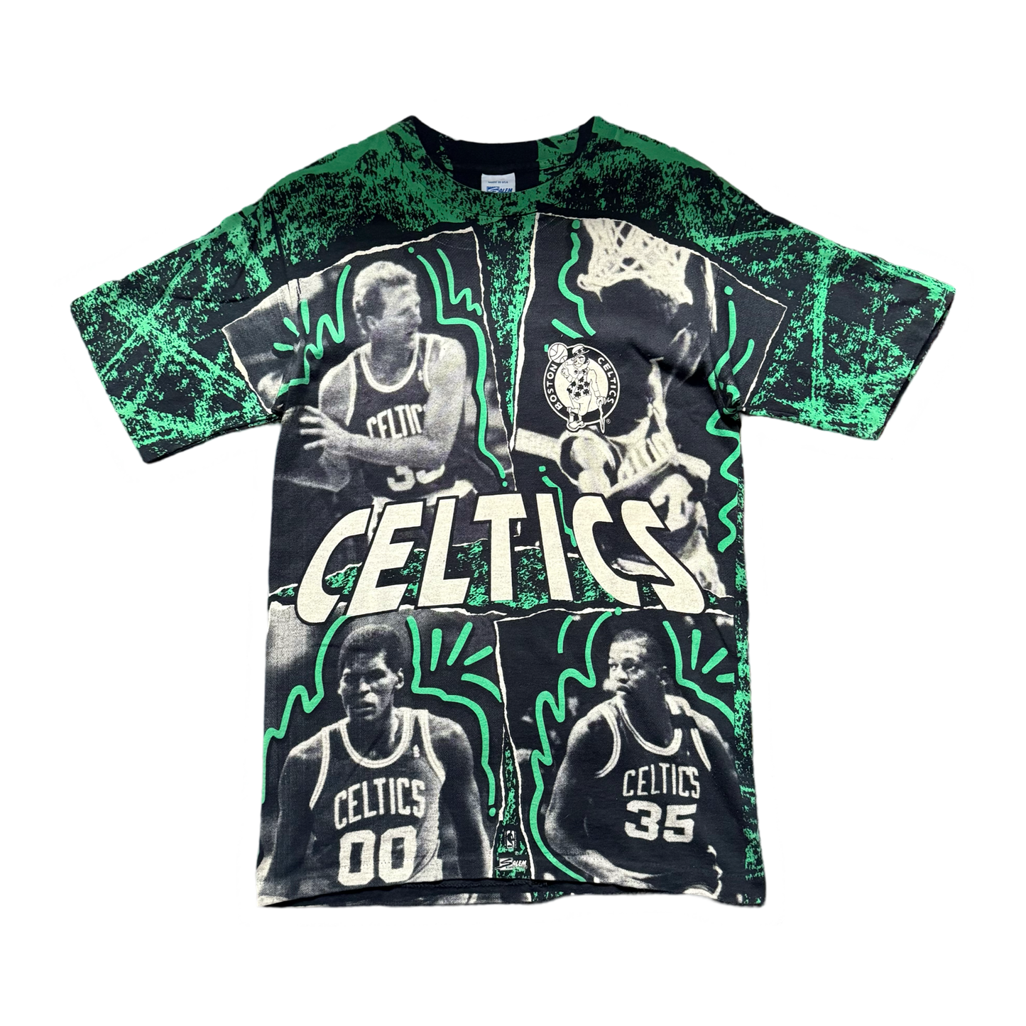 90s Boston Celtics A.O.P Tee (M)