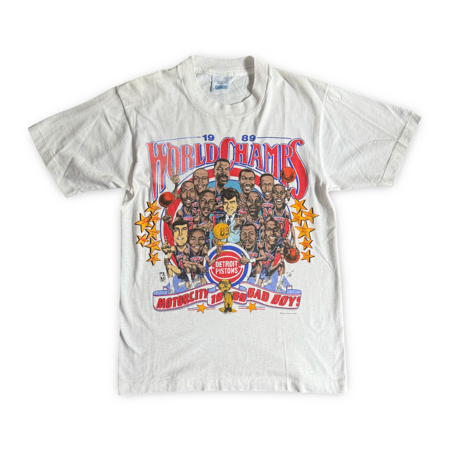 1989 Detroit Pistons “Bad Boys” Championship Tee (S)