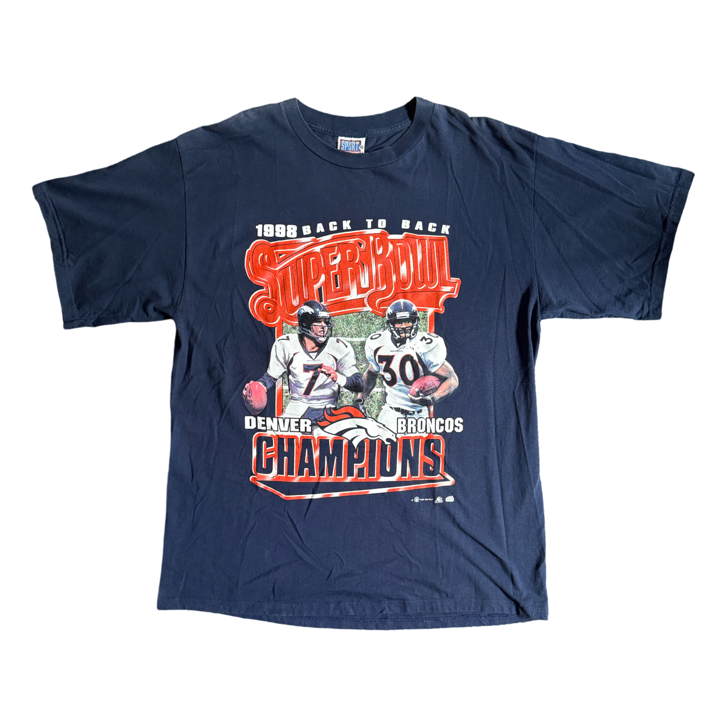 1998 Denver Broncos Super Bowl Champions Tee (XL)
