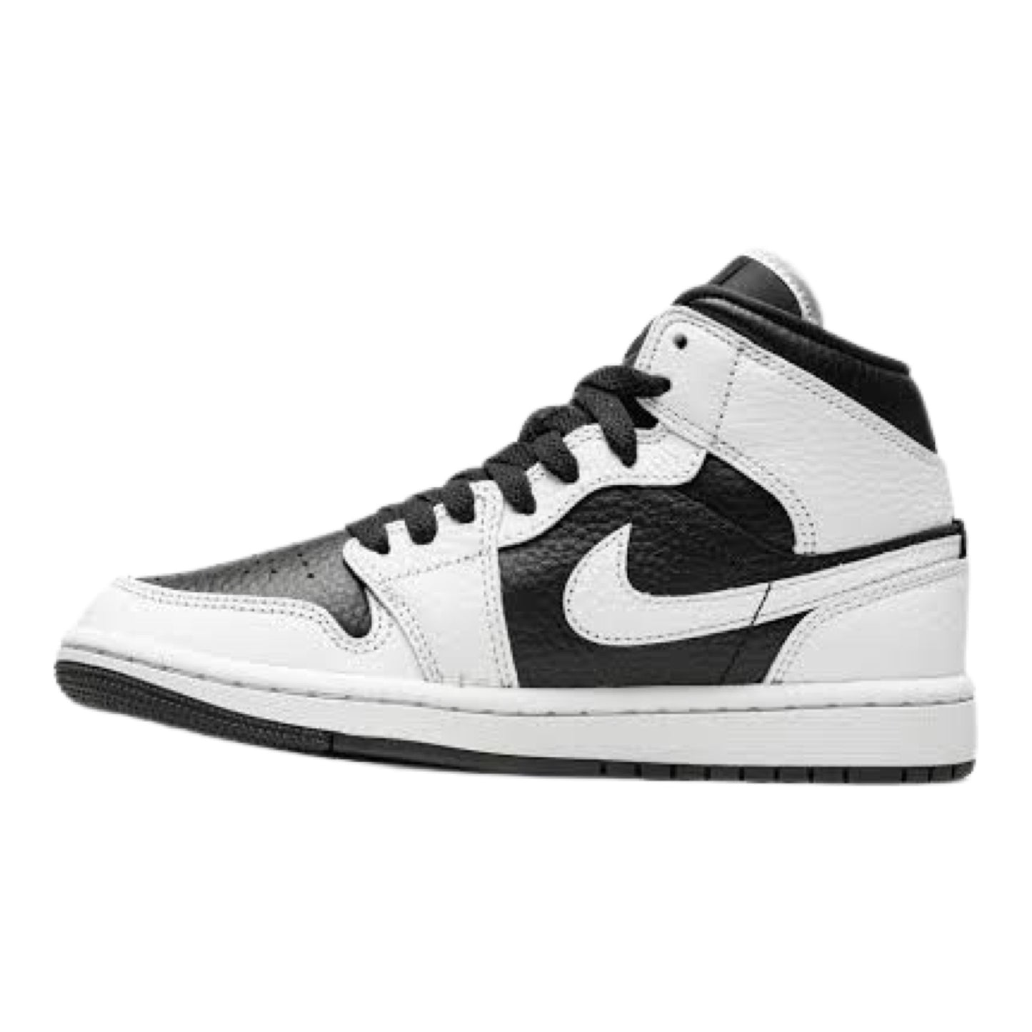 Jordan 1 Mid “Black/White Split” (W)