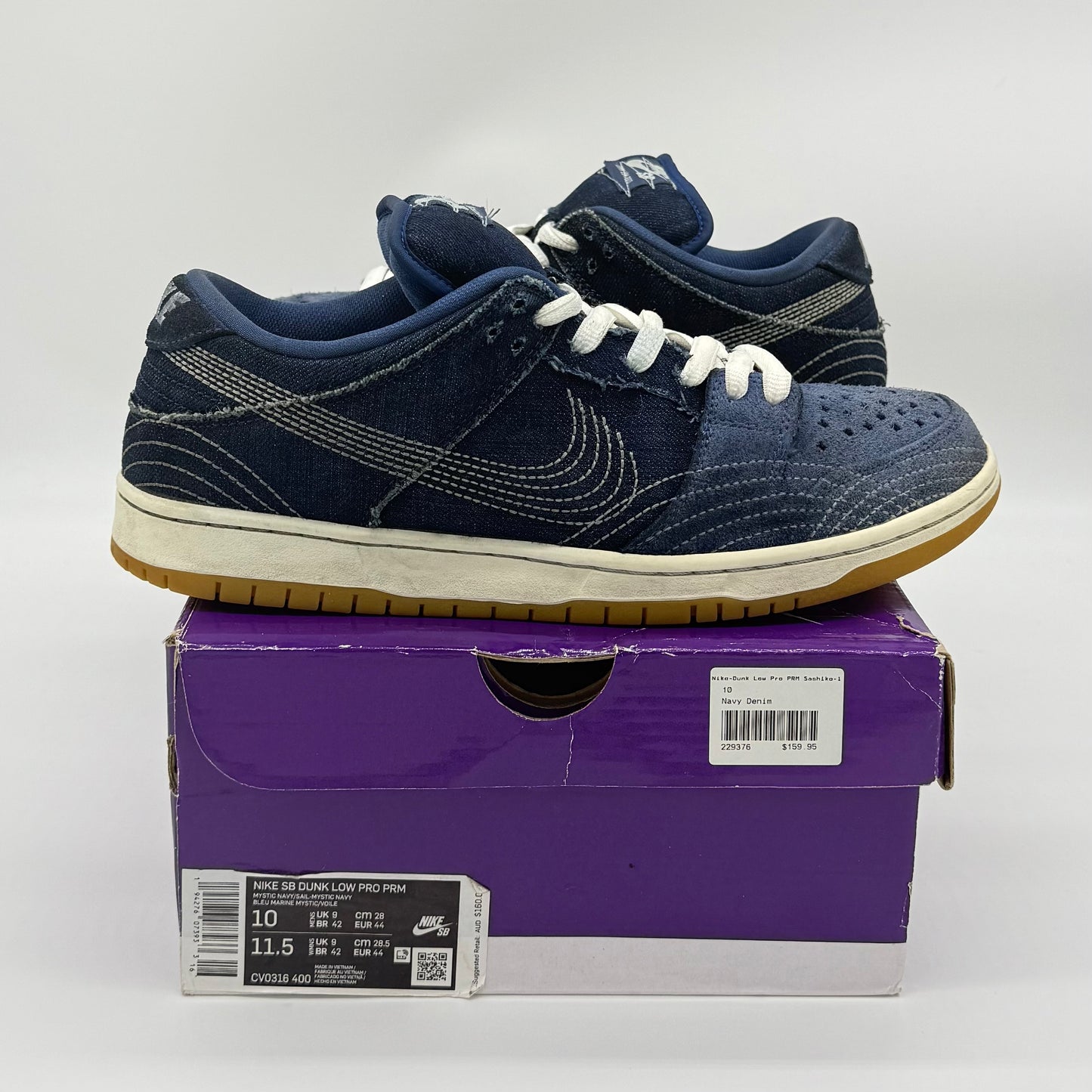 Nike SB Dunk Low “Denim Sashiko” US10