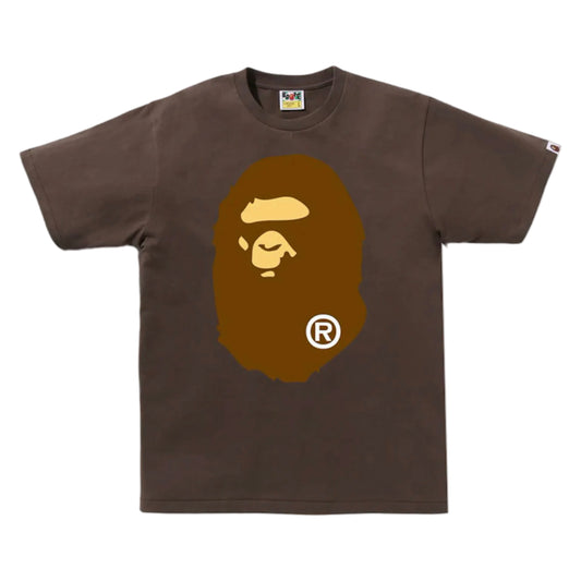 BAPE Big Ape Head Tee Brown