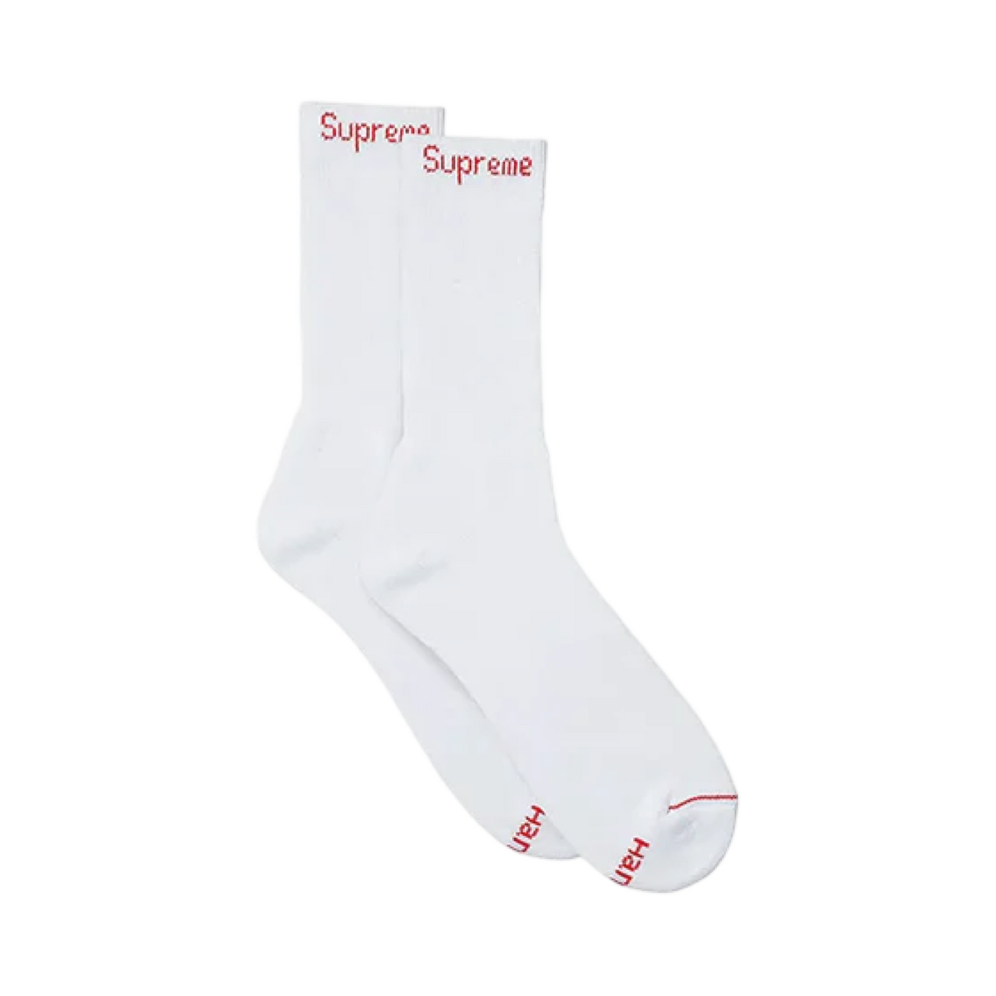 Supreme Hanes Socks (White)