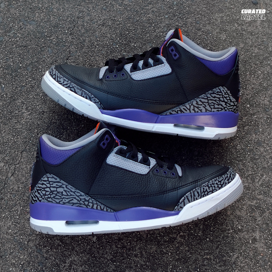 Jordan 3 Retro “Black Court Purple” US11