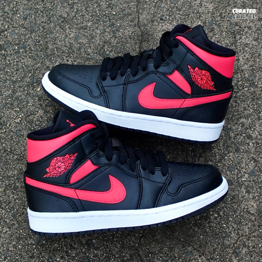 Jordan 1 Mid “Black Siren Red” (W)