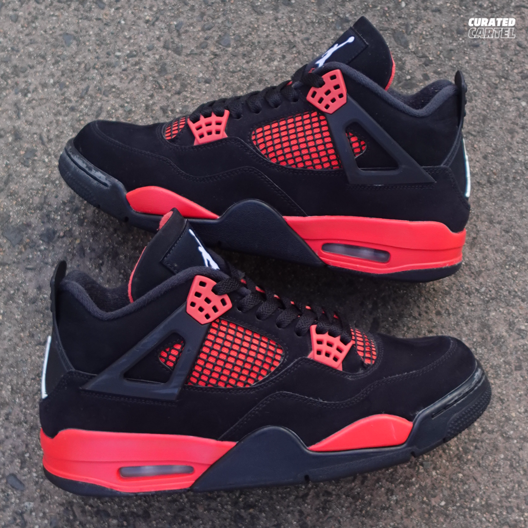 Jordan 4 Retro “Red Thunder” US9