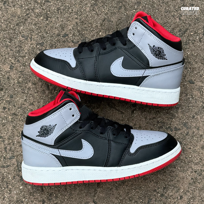 Jordan 1 Mid “Bred Shadow” (GS) US5Y (US6.5W)