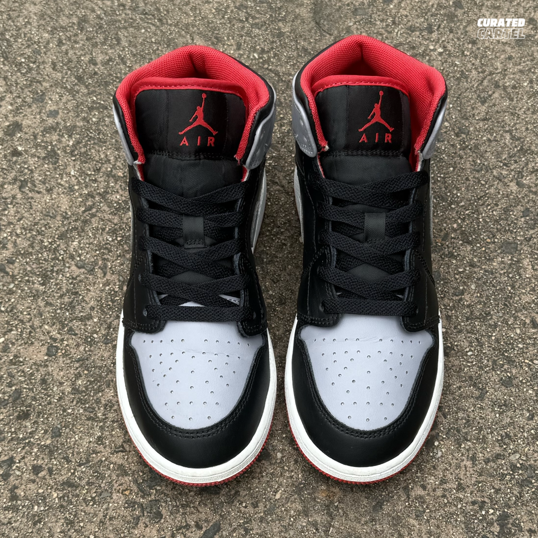 Jordan 1 Mid “Bred Shadow” (GS) US5Y (US6.5W)