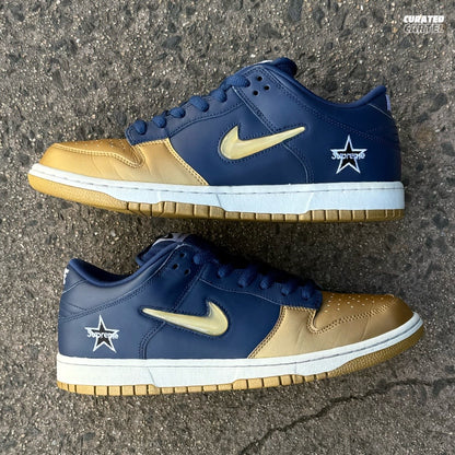 Nike SB Dunk Low “Supreme Jewel Swoosh Gold” US10.5