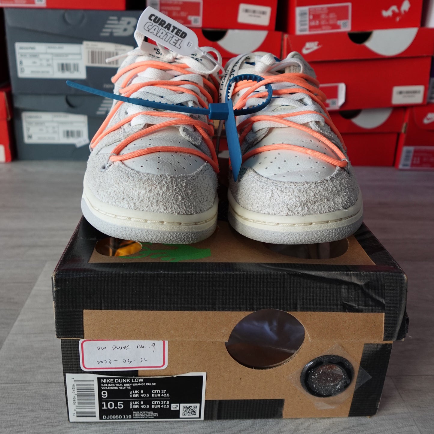 Nike Dunk Low Off-White “Lot 19” US9