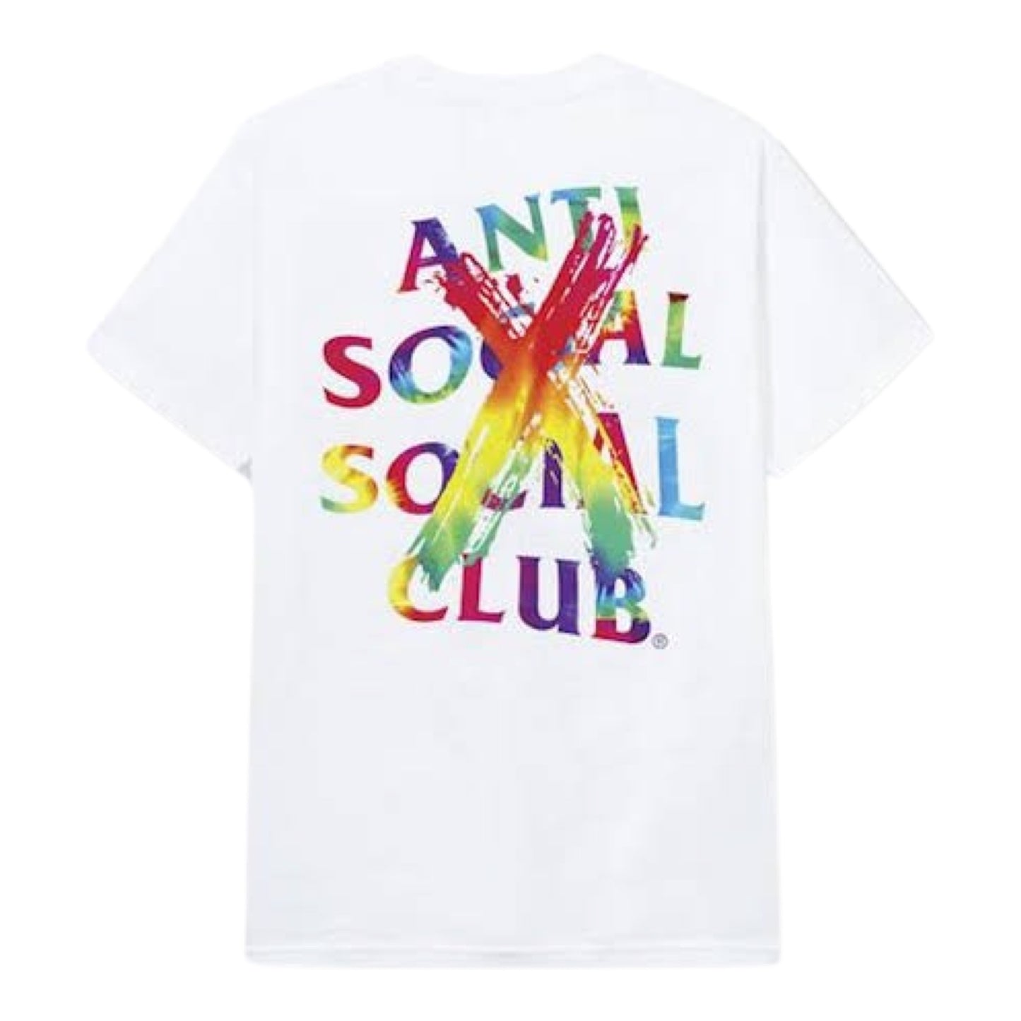 Anti Social Social Club “Cancelled Rainbow” Tee White FW20