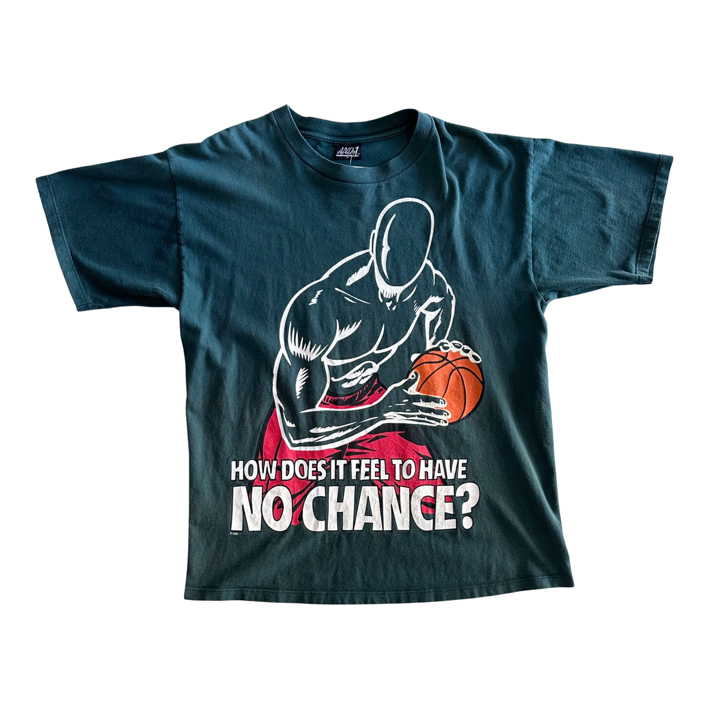 Vintage 90s AND1 “How does it feel to have no chance?” Tee XL