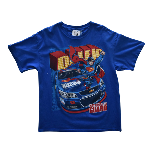 Vintage NASCAR Dale Jr x SUPERMAN Tee LRG