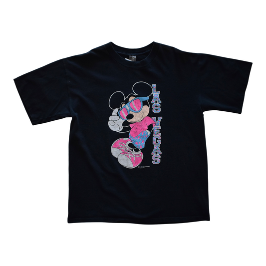 Vintage 90s Mickey Mouse Las Vegas Tee XL