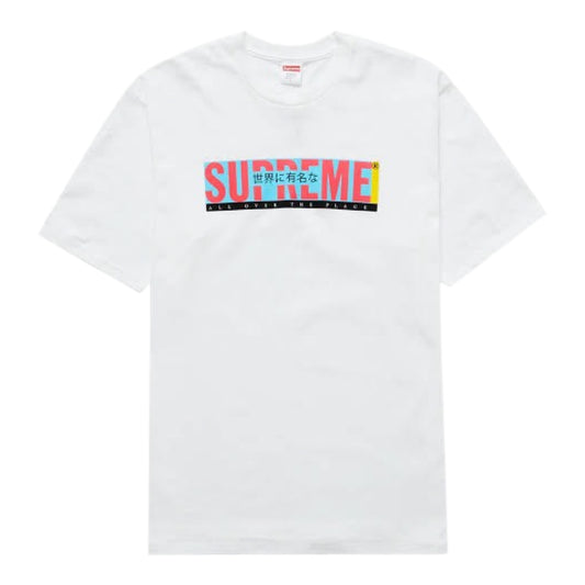 Supreme “All Over The Place” Tee White SS22