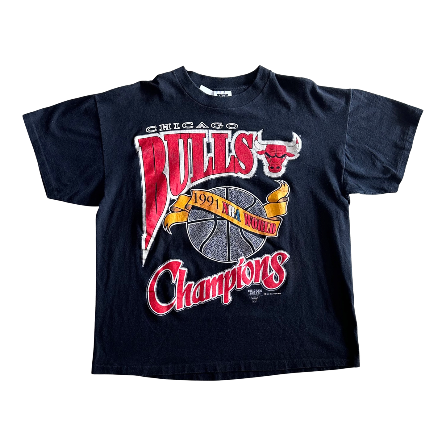 Vintage 1991 Chicago Bulls Champs Tee XL