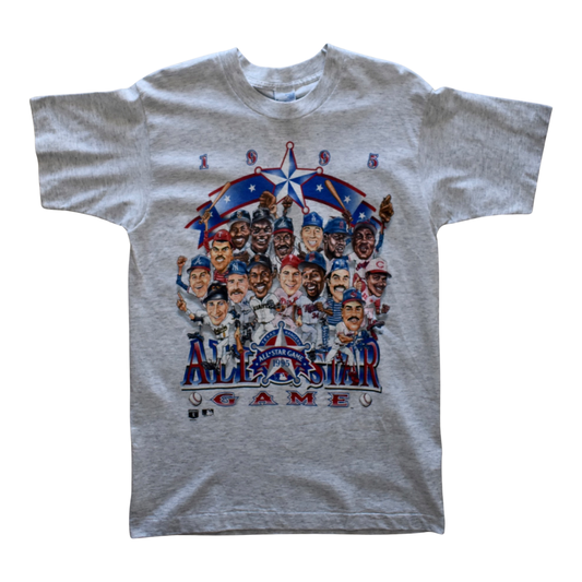 Vintage 1995 MLB All Star Game Caricature Tee MED